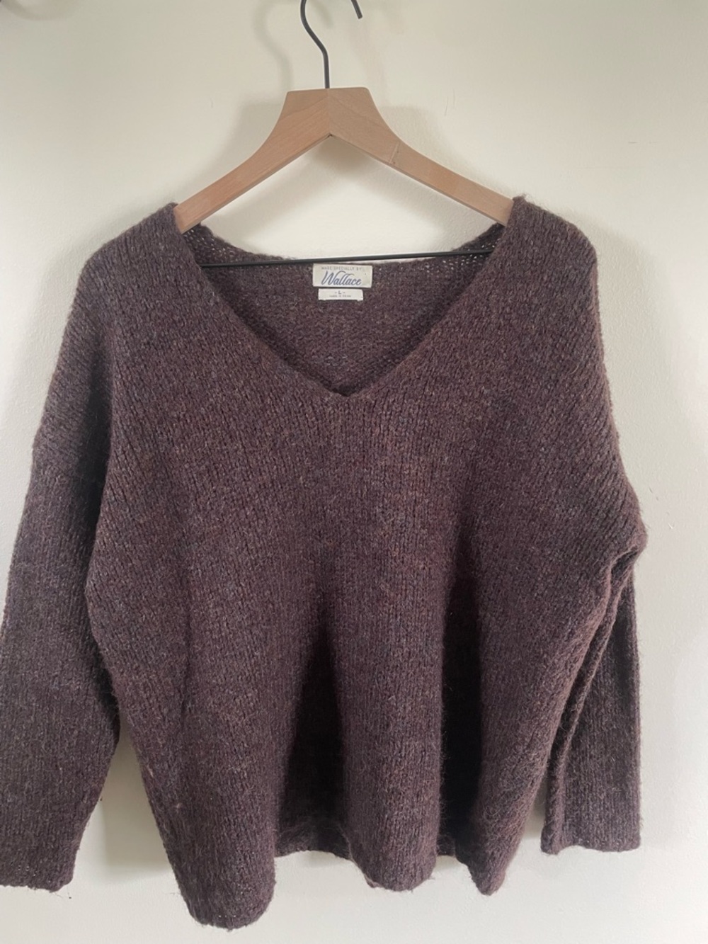 Women's V-Neck Sweater - Brown